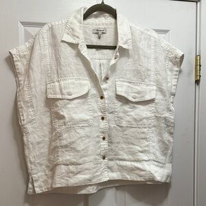 Madewell Womens Linen Shirt Large